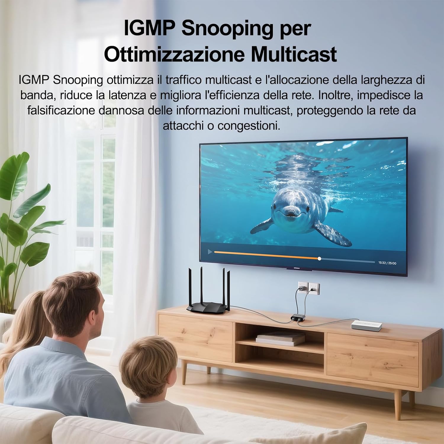 Thumbnail 6 de Tenda SG103M: Splitter Ethernet Gigabit 1→2, RJ45, 2 porte 1000 Mbps, alluminio, Plug & Play