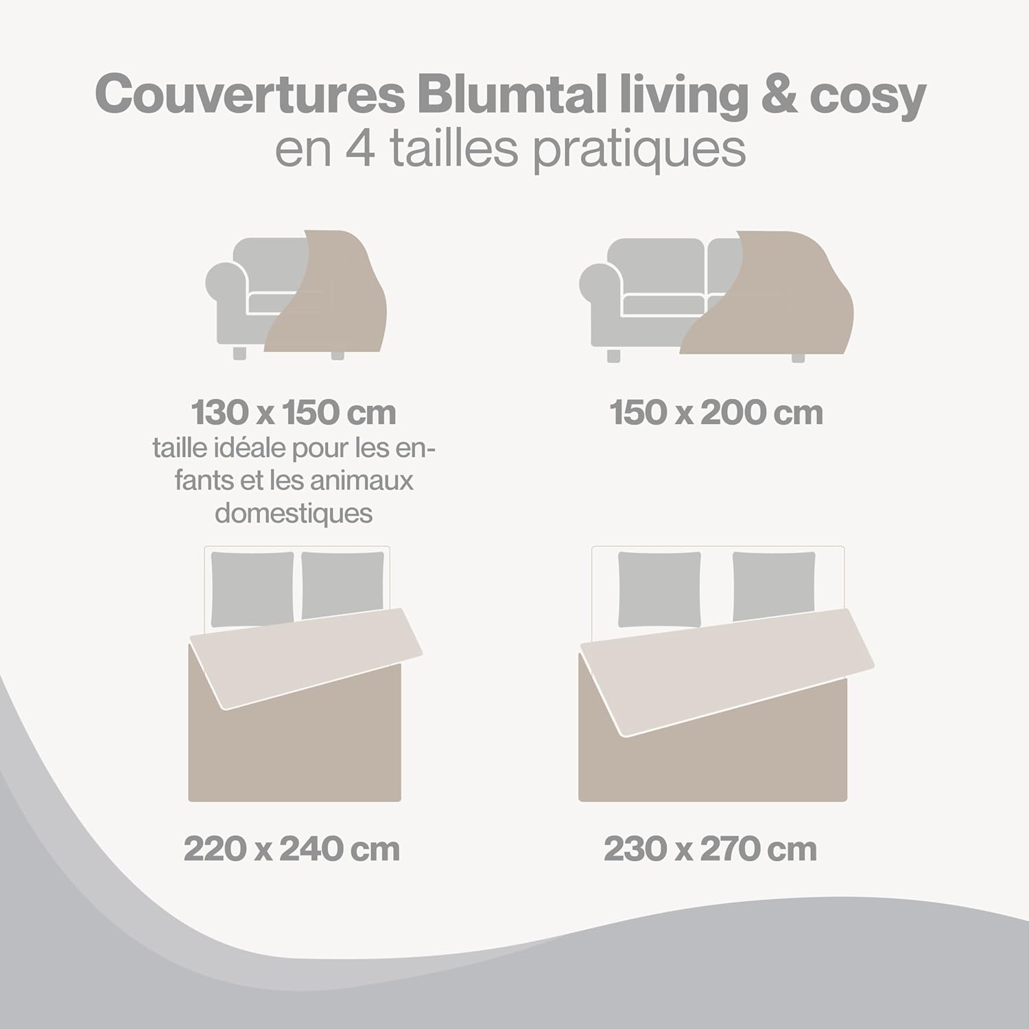 Thumbnail 6 de Blumtal Couverture Polaire 220 x 240 cm (rouge foncé) certifiée Oeko-TEX®