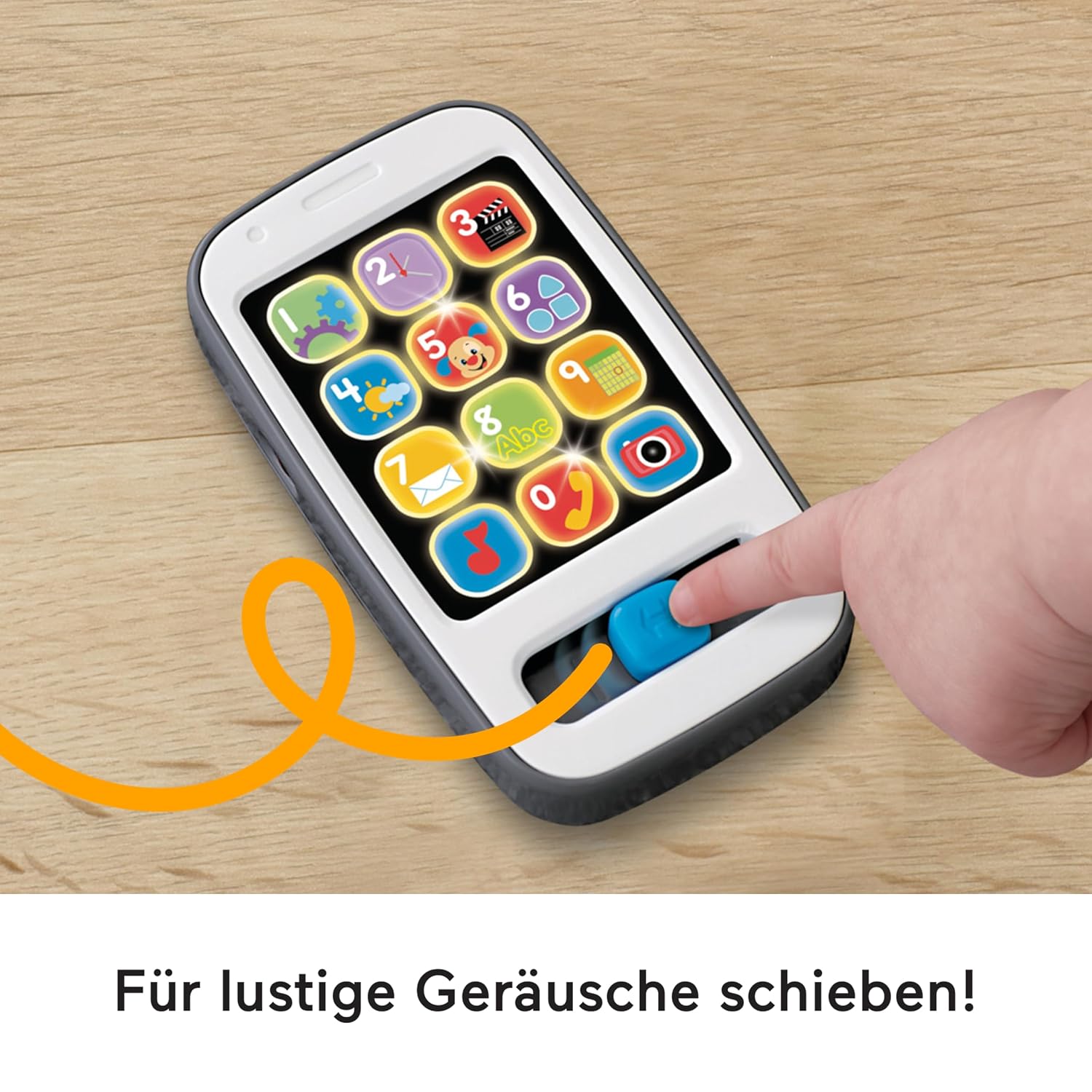 Thumbnail 3 de Fisher-Price Lernspaß Musikspielzeug Smartphone HXB89 (grau) – mit Lichtern, ab 6 Monaten