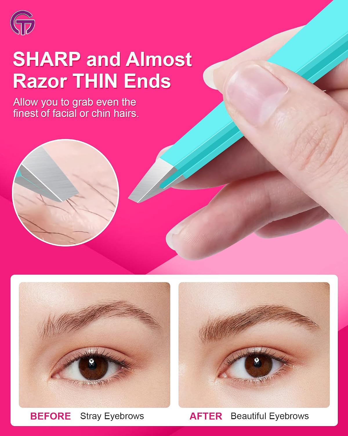 Detalle 2 de GlamTweeler Expert 95.2mm precision tweezers