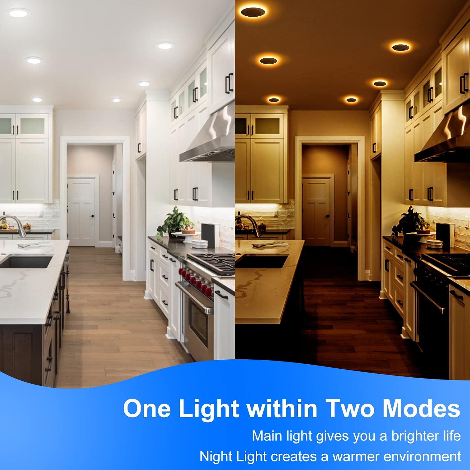 Detalle 2 de INCARLED INCAR-4IN-9W-4PACK 4-Inch LED Recessed Lights with Night Light
