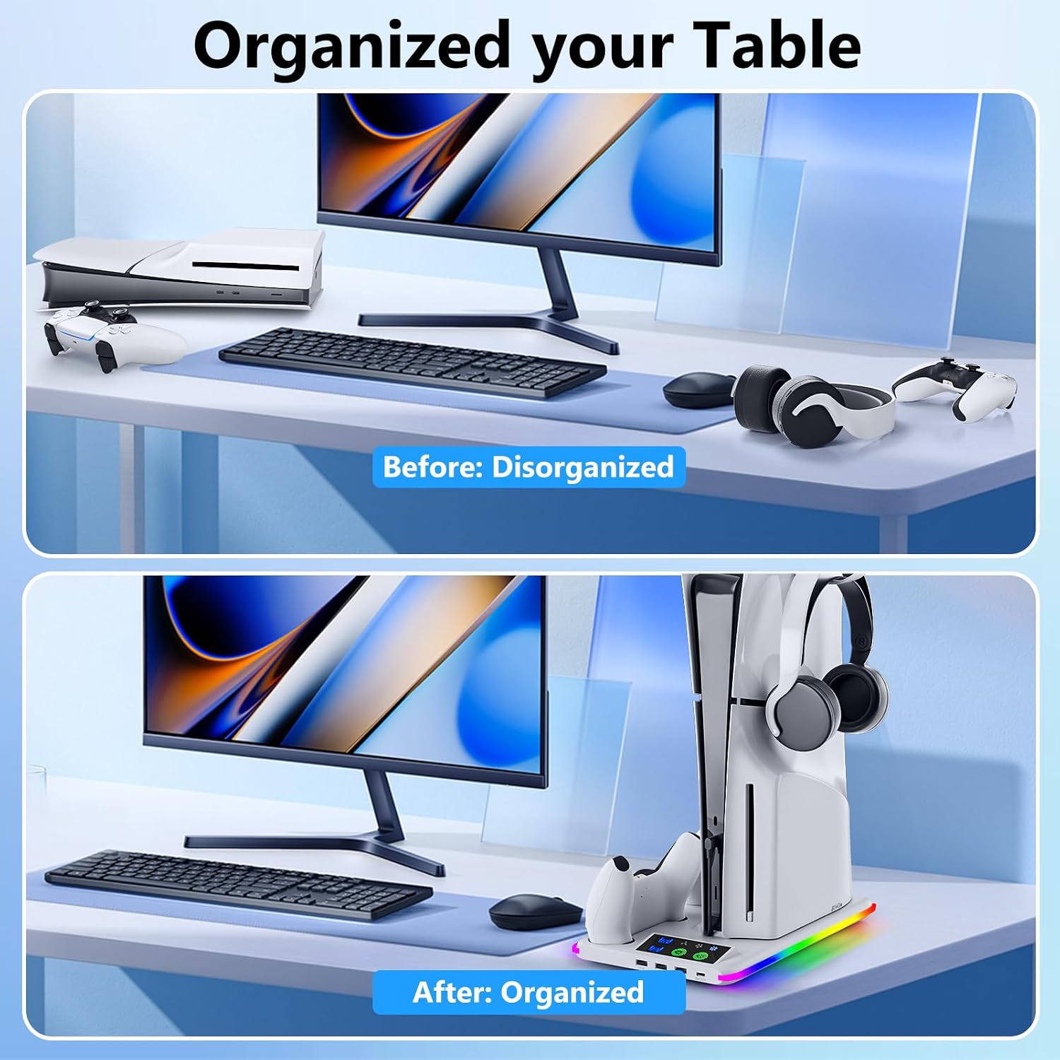 Thumbnail 6 de PS5 Stand Cooling Fan and Controller Charger Dock