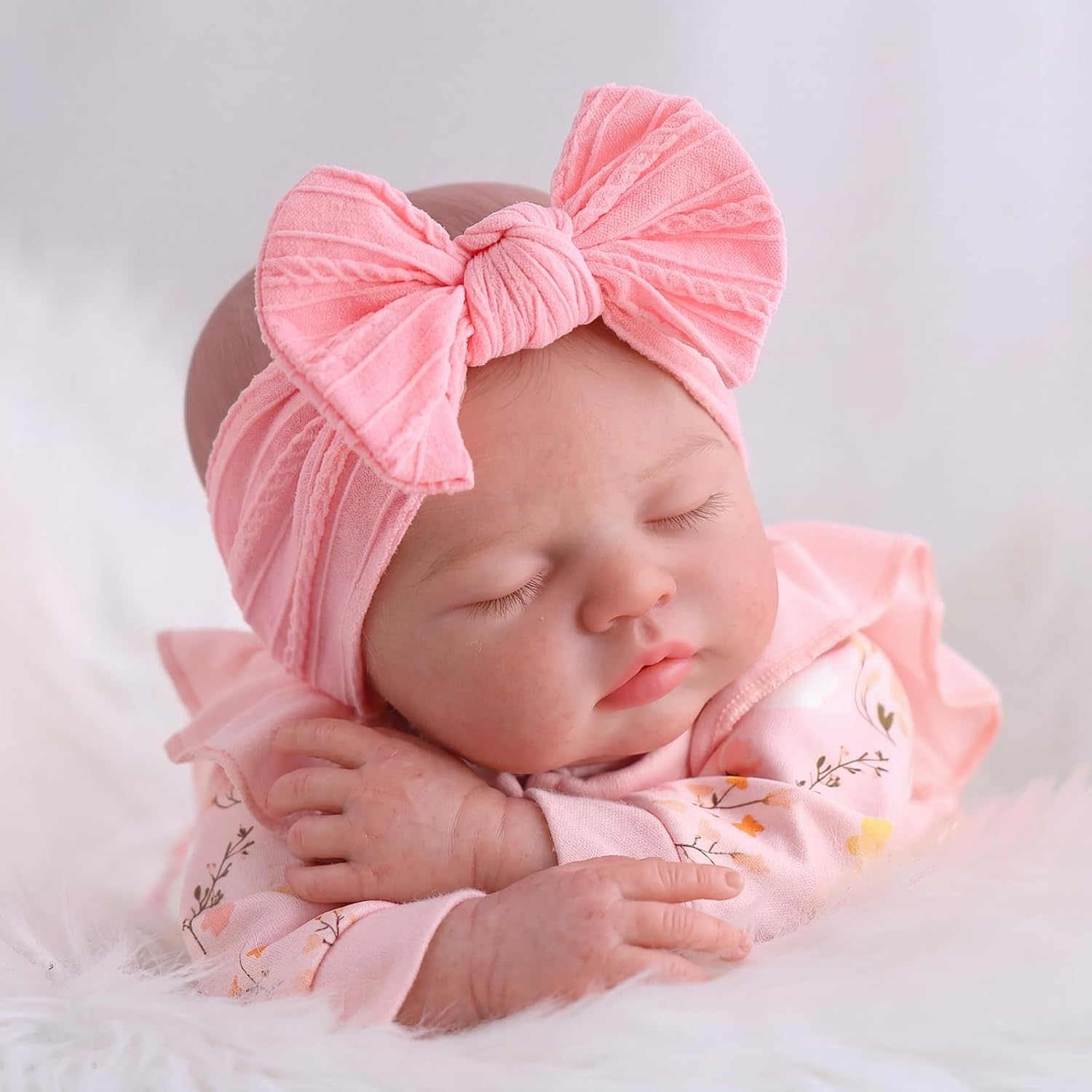 Detalle 2 de BABESIDE Lifelike Reborn Baby Doll (20 Inch) — Poseable Sleeping Newborn with Accessories