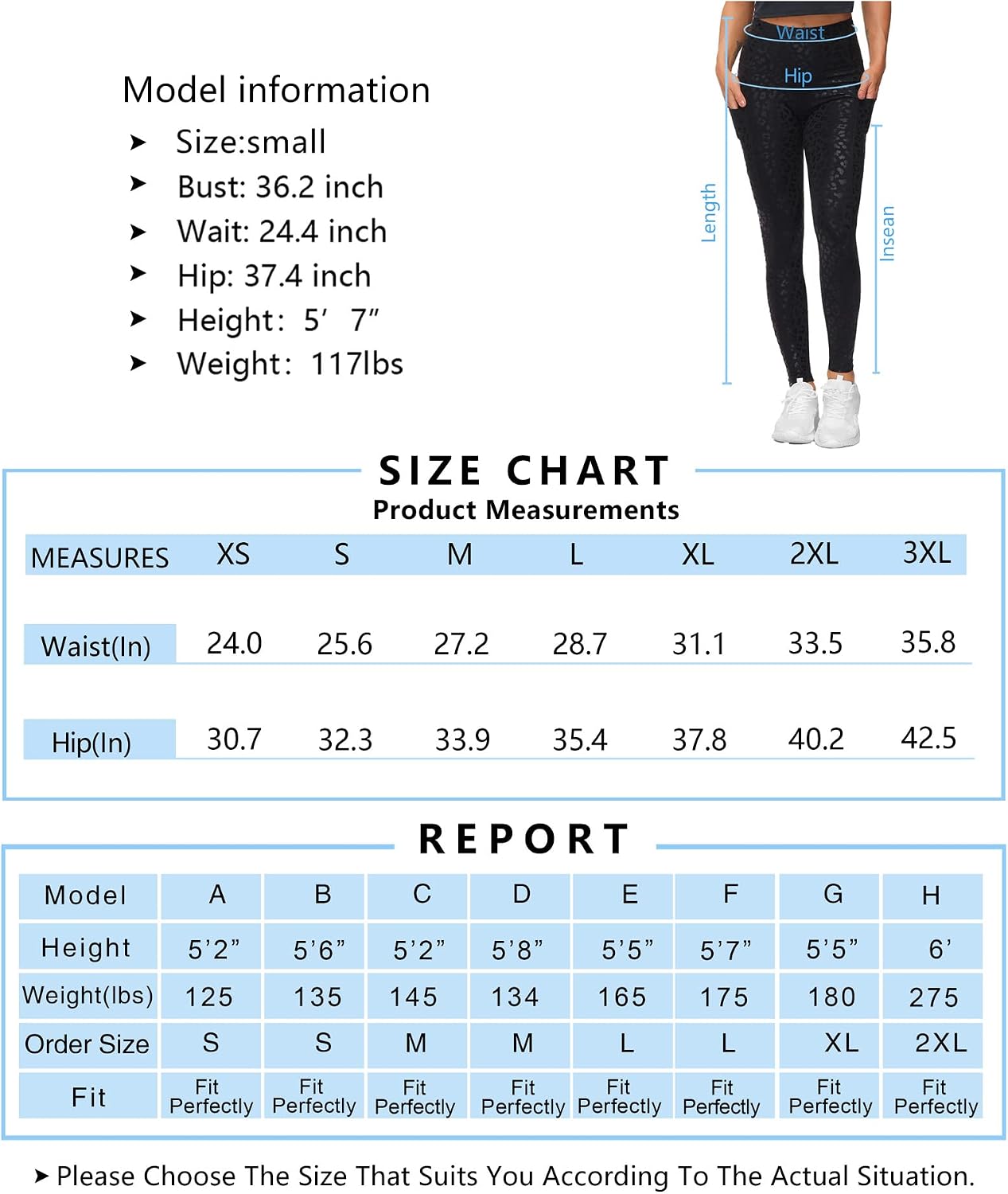 Thumbnail 6 de THE GYM PEOPLE Thick High Waist Yoga Pants