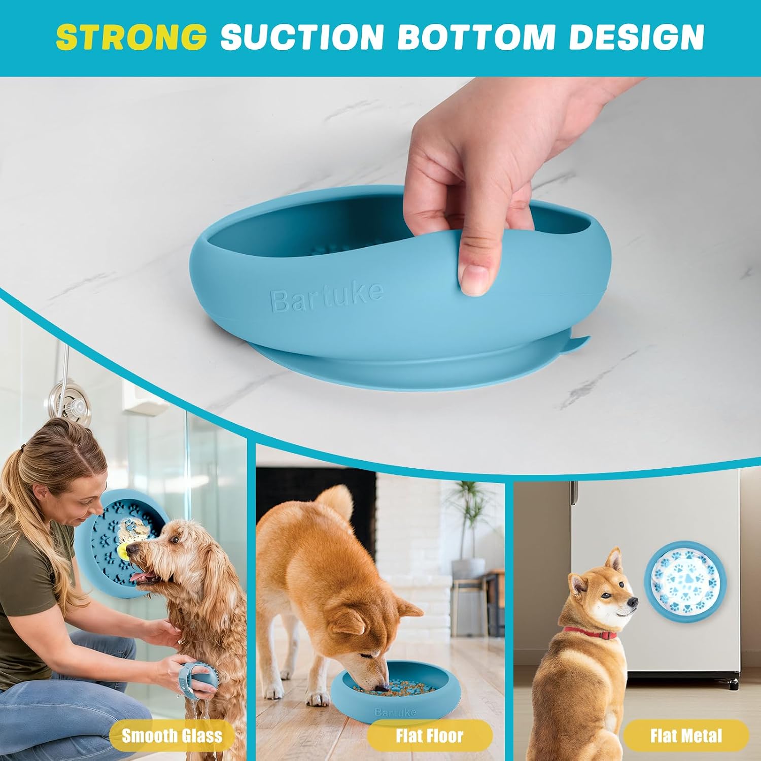 Thumbnail 6 de Bartuke Dog Lick Bowl: Slow Feeder Licking Mat for All Breeds