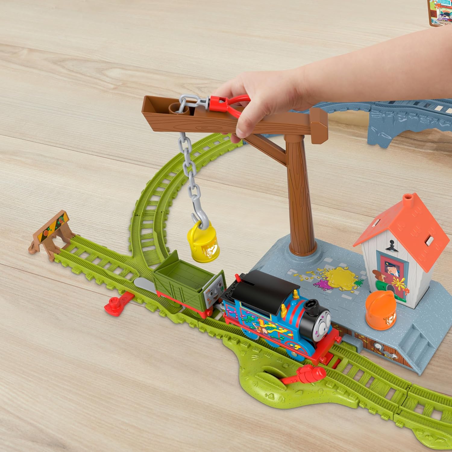 Detalle 2 de Thomas y sus amigos Set de tren con locomotora y vías 🚆