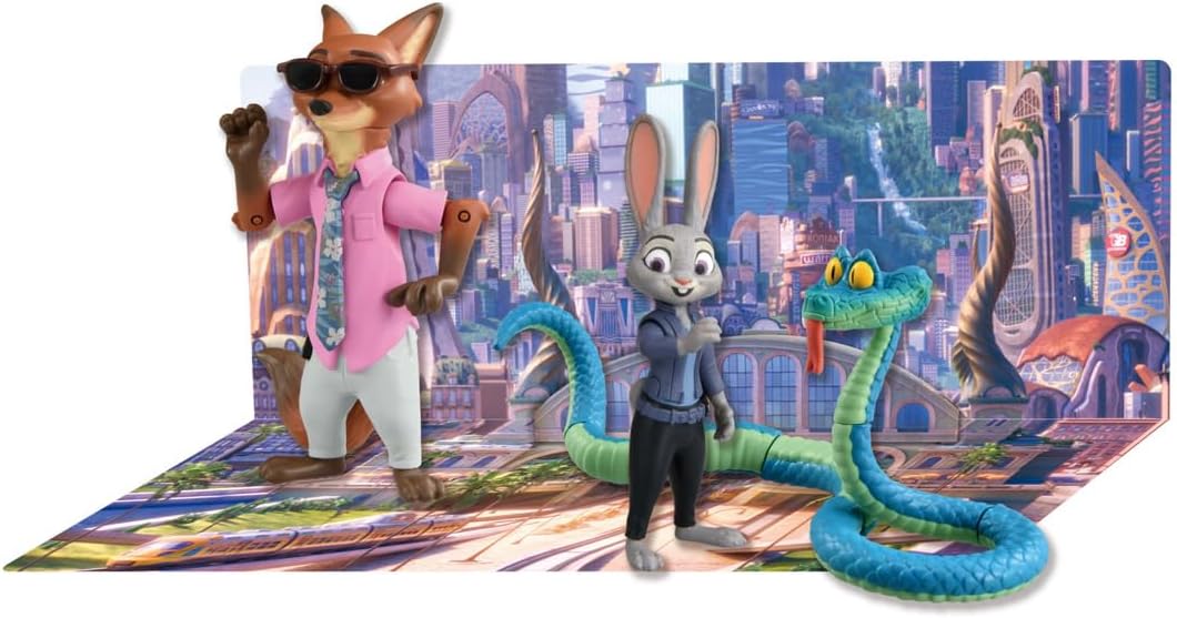 Detalle de タカラトミー アニア「ズートピア2」スペシャルセット 可動フィギュア3体・ジオラマシート付き