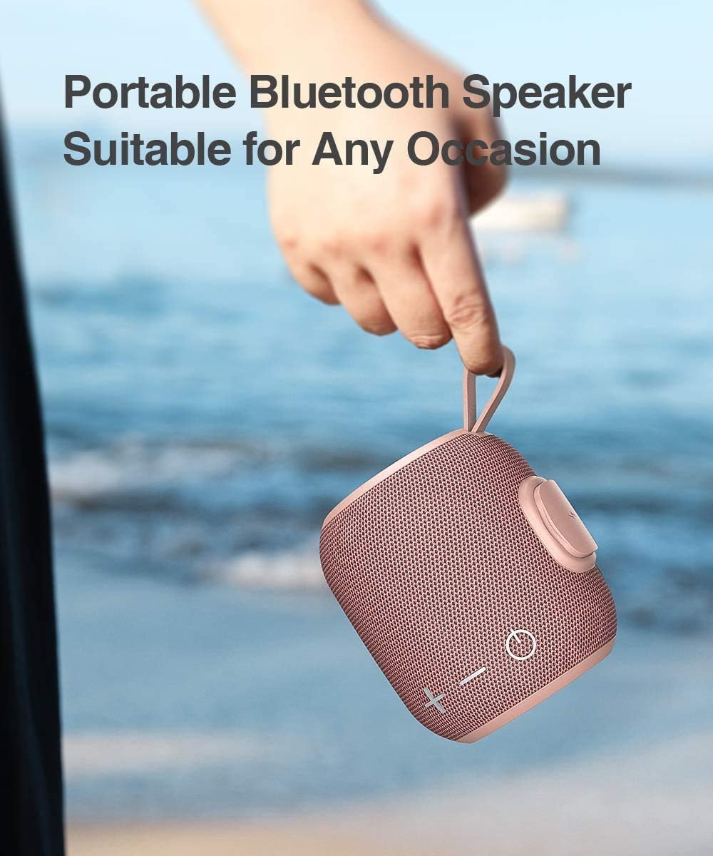 Thumbnail 5 de Bluetooth Speaker Portable 5.0 Dual Pairing – 360° HD Sound, IPX7 Waterproof (Pink)
