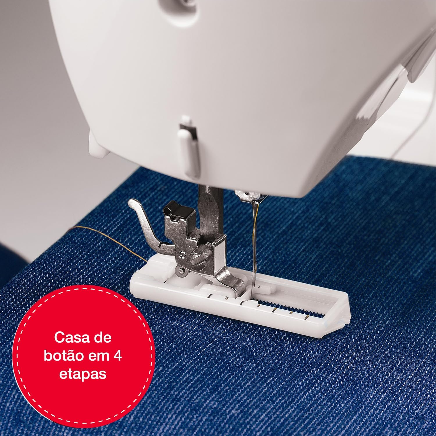 Detalle de SINGER M2505 Sewing Machine, Black/White, Plastic, 5.5 kg