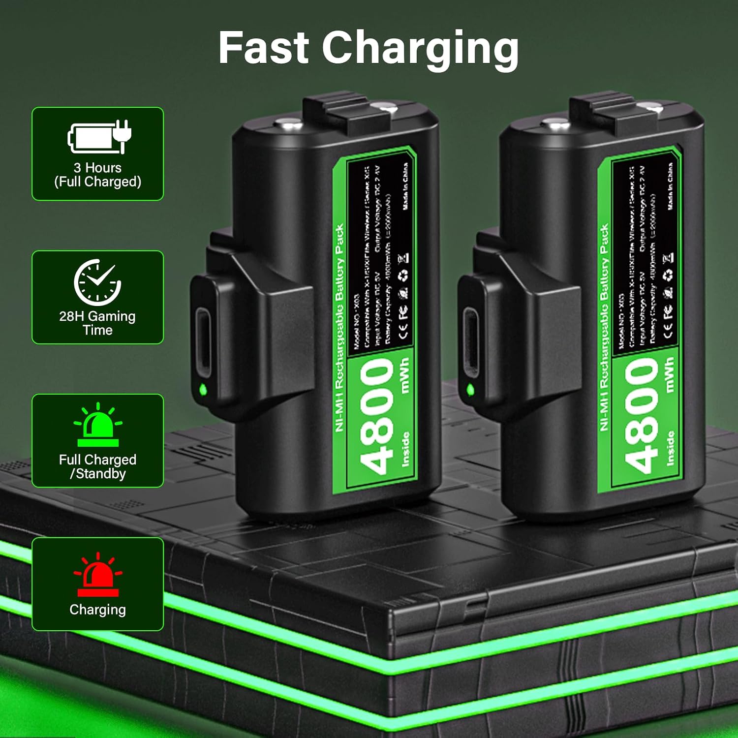 Detalle 2 de ZRZLMVP Xbox Controller Battery Pack
