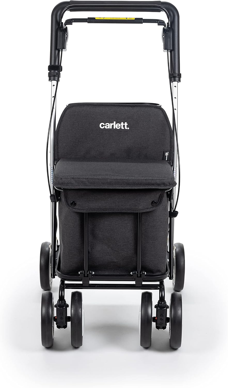 Detalle de Carlett Senior Comfort – czerwony wózek na zakupy 29 l z funkcją siedzenia