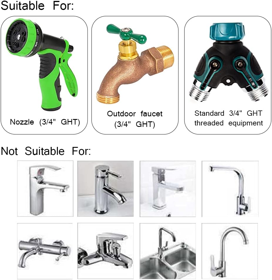 Thumbnail 4 de WANLIAN Garden Hose Quick Connector Set 3/4-inch GHT
