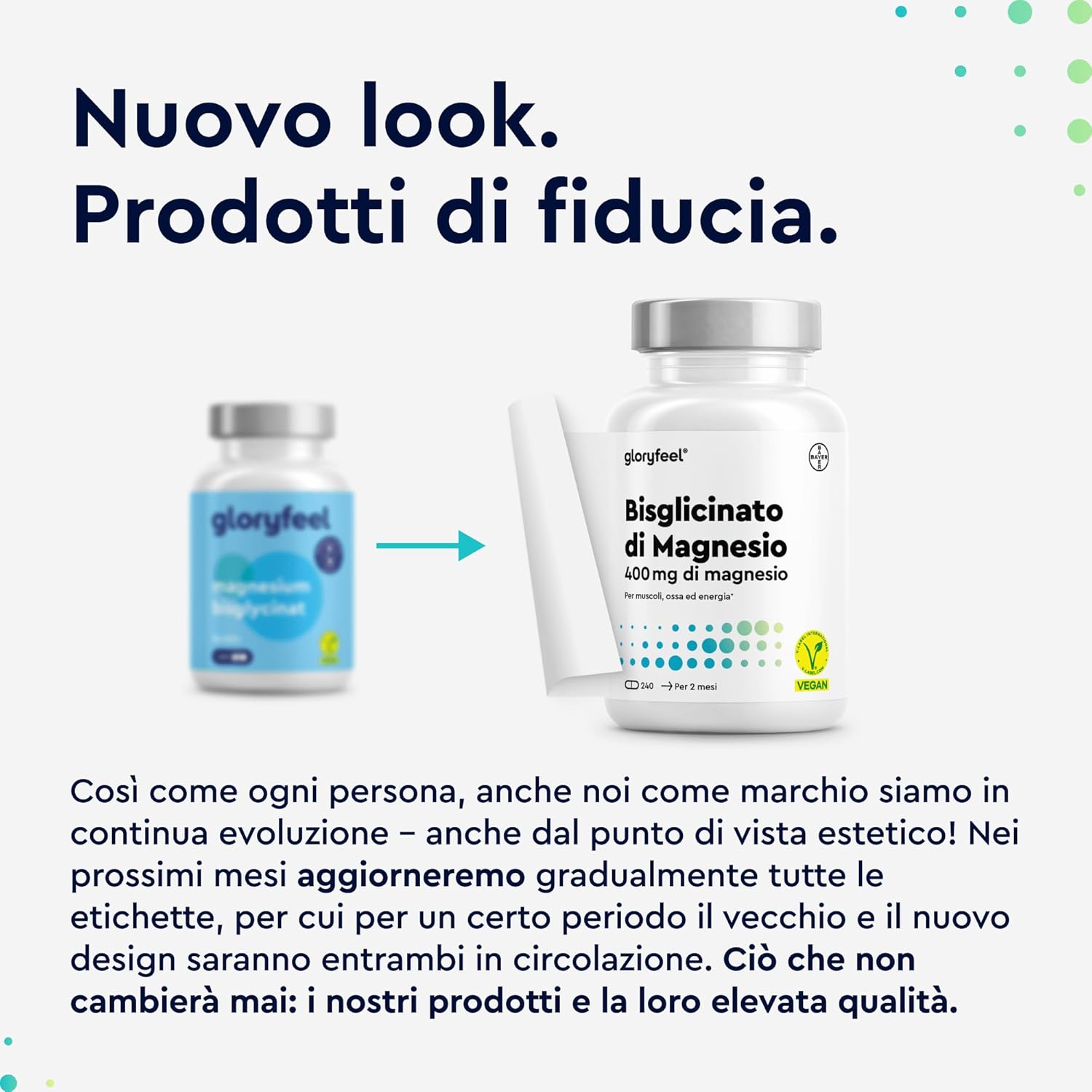Thumbnail 1 de Magnesio Bisglicinato 400 mg integratore vegano