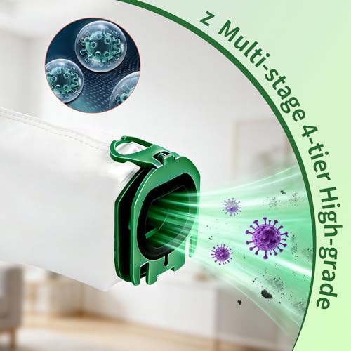 Thumbnail 2 de Nuangoo Lot de 14 Sacs Aspirateur pour Vorwerk Kobold VB100 FP100 – avec 2 filtres moteur et 1 brosse de nettoyage