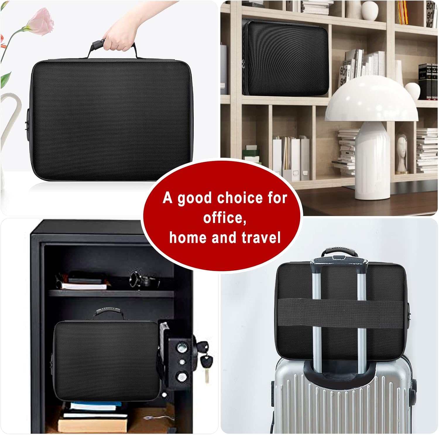 Thumbnail 5 de Tamfile Fireproof Document Box (Large) 14.2'' x 10.6'' x 4'' – 3-Layer Fireproof & Water-Resistant Storage with Lock