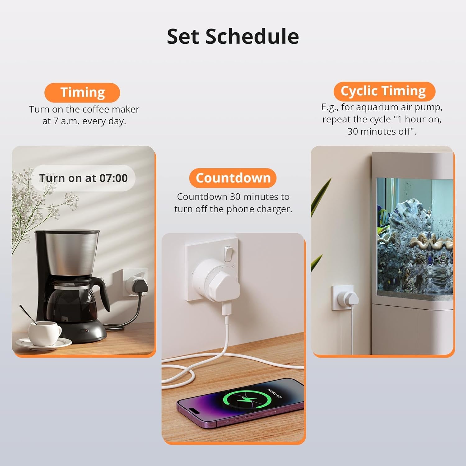 Thumbnail 4 de SONOFF S60TPG WiFi Smart Plug: Mini Socket with Energy Monitoring and Voice Control
