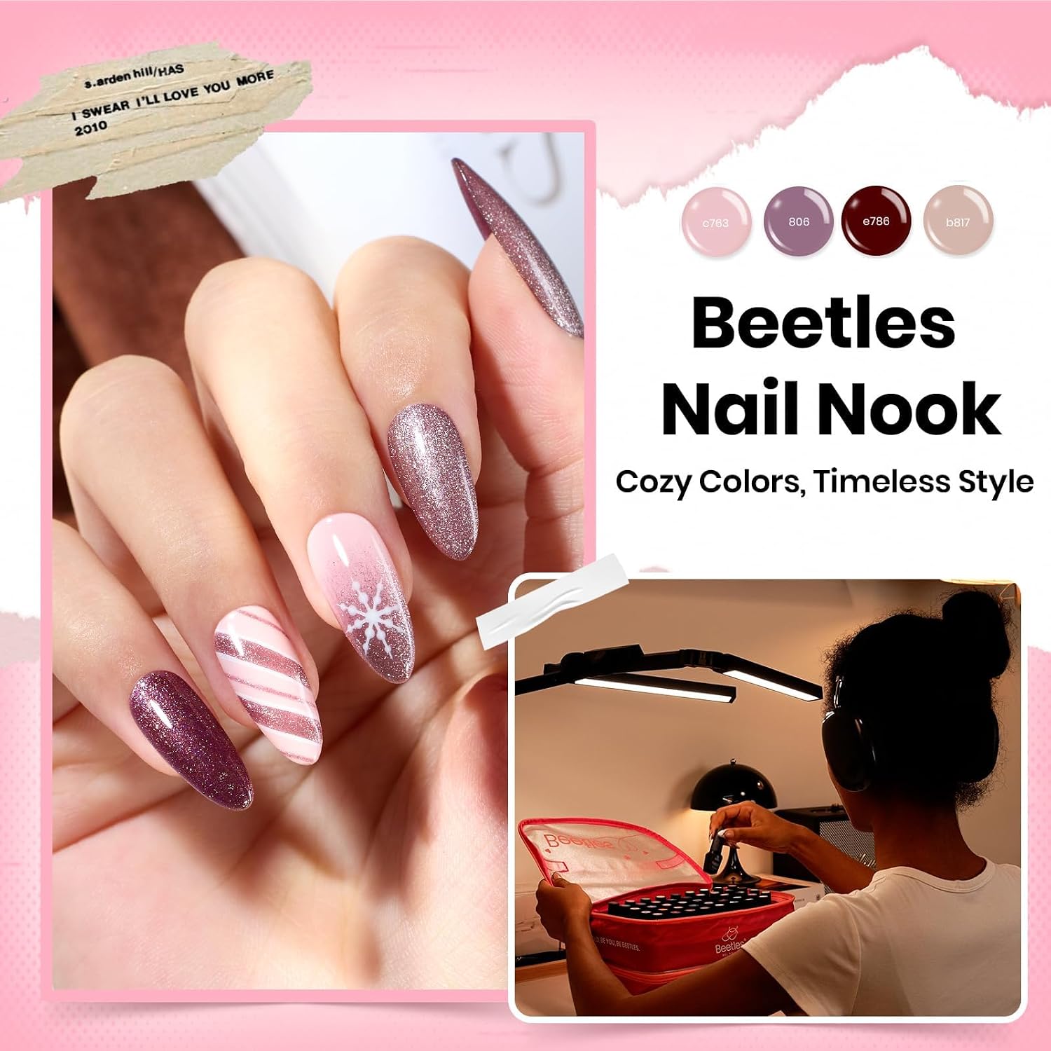 Detalle 2 de Beetles Nail Nook 119 PCS Gel Polish Set 💅