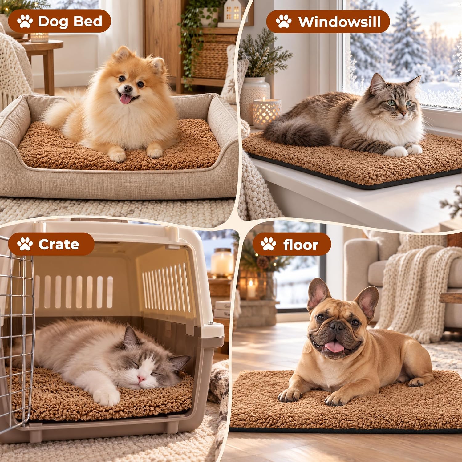 Detalle 2 de PatiencET DZZL-GND Self-Warming Cat Bed, 14 x 20-Inch Fleece Mat