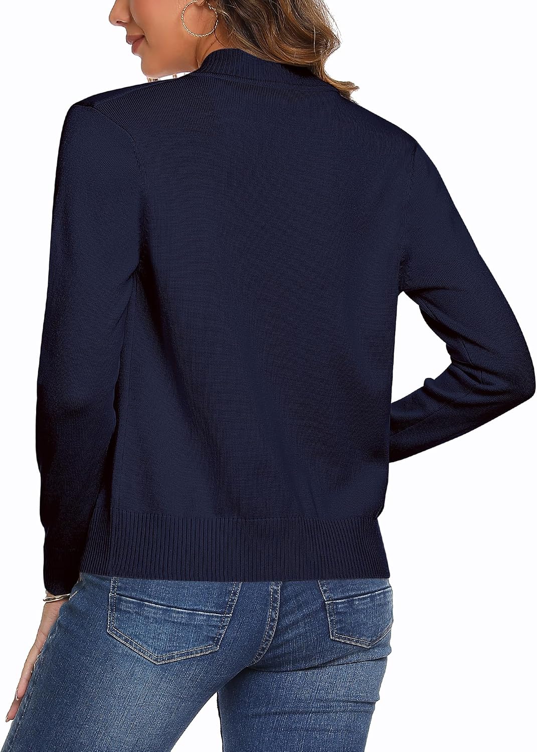 Thumbnail 3 de Aottori Strickjacke Damen Kurz mit Reißverschluss