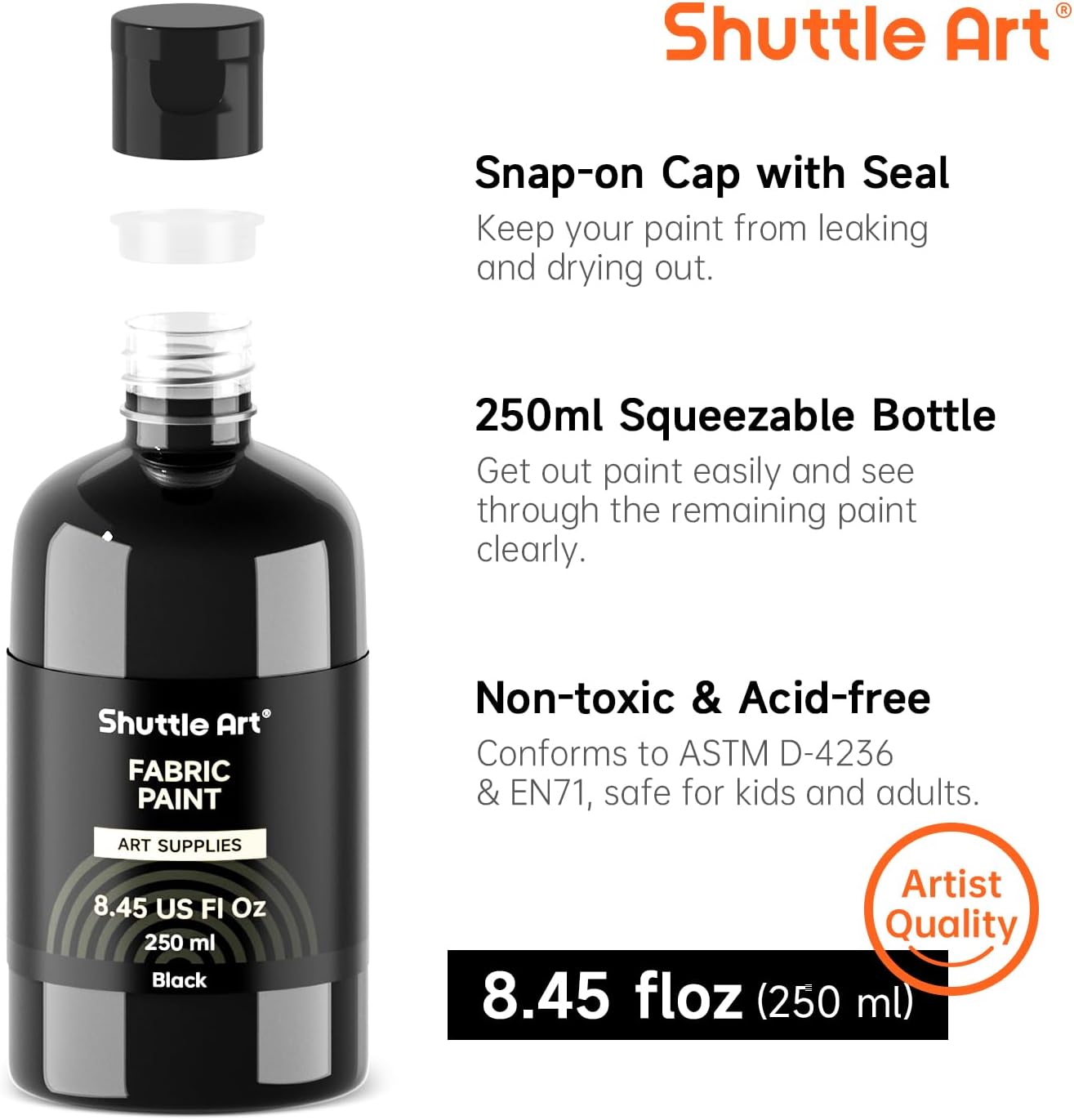 Detalle de Weiße Textilfarbe Shuttle Art 118 ml