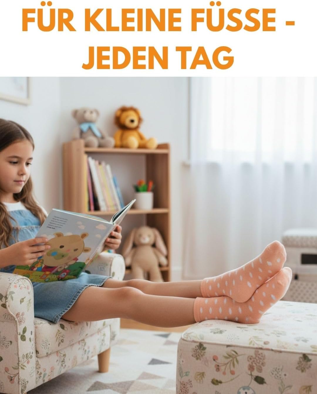 Thumbnail 6 de 10 Paar Kinder Socken für Jungen & Mädchen aus Baumwolle – robust, elastisch und rutschfest