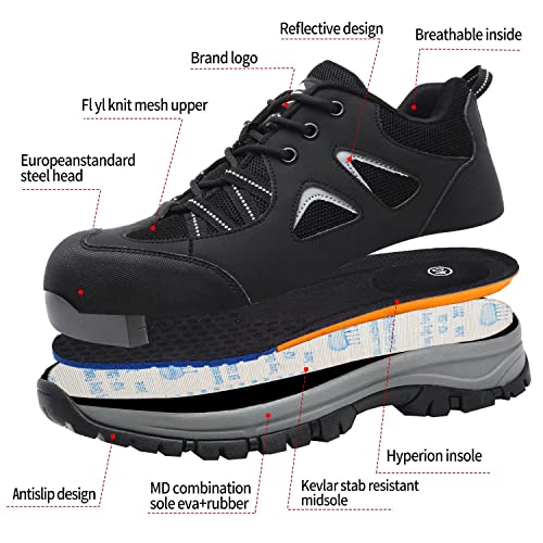 Detalle de ISOOUS Chaussure de Securité Homme Femmes Chaussures de Travail Légère