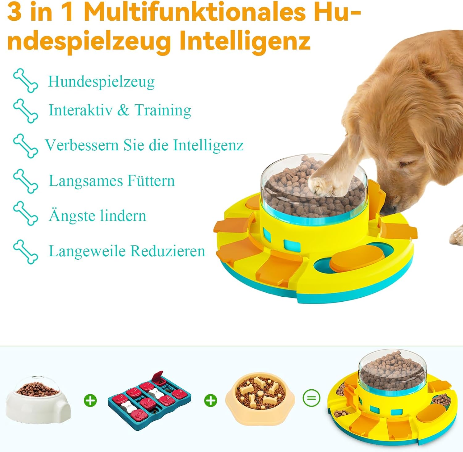 Detalle 2 de Dufuso Hundespielzeug Intelligenz Stufe 2