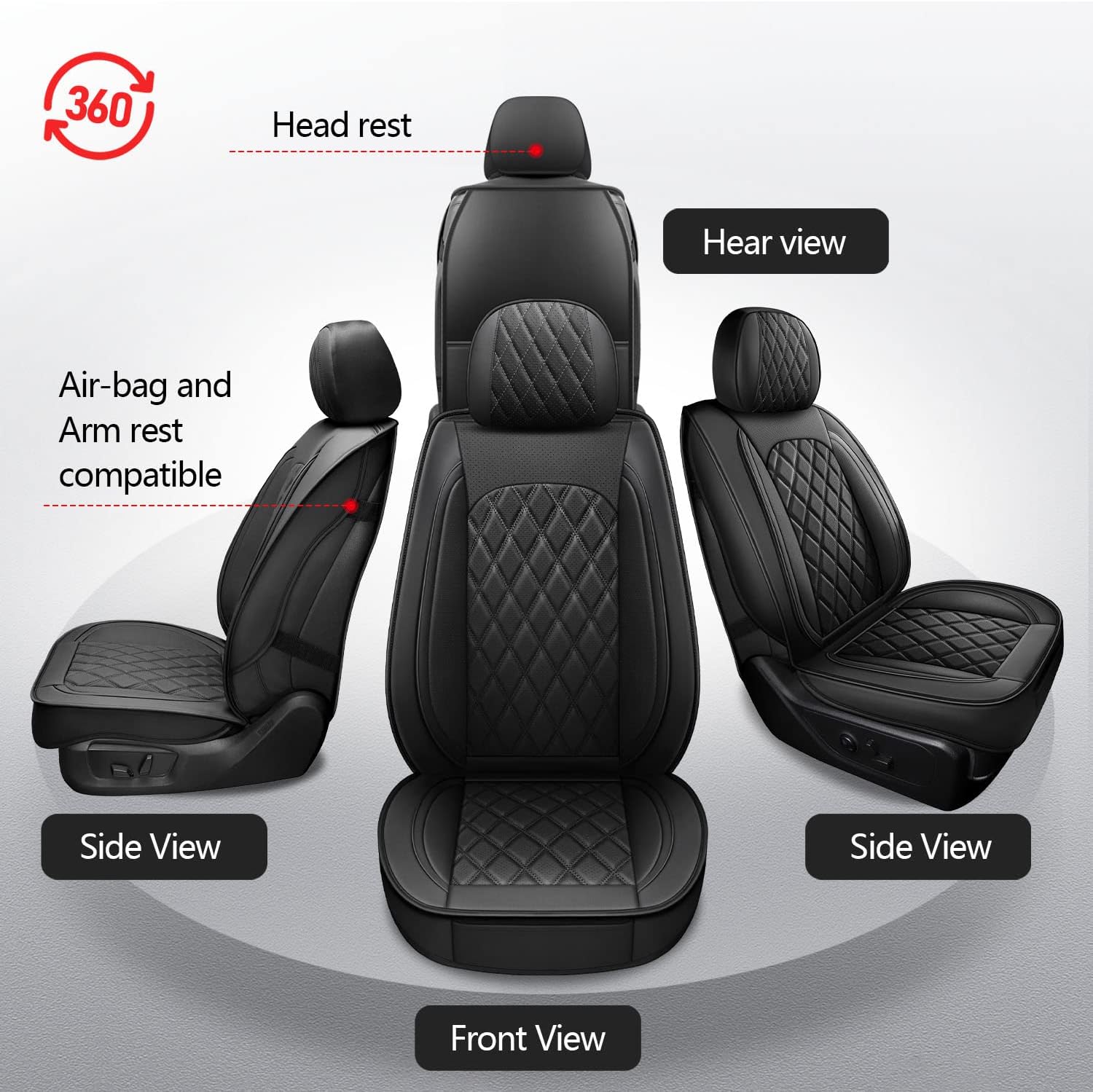 Thumbnail 6 de MIROZO MIROZO seat covers 40/60 set