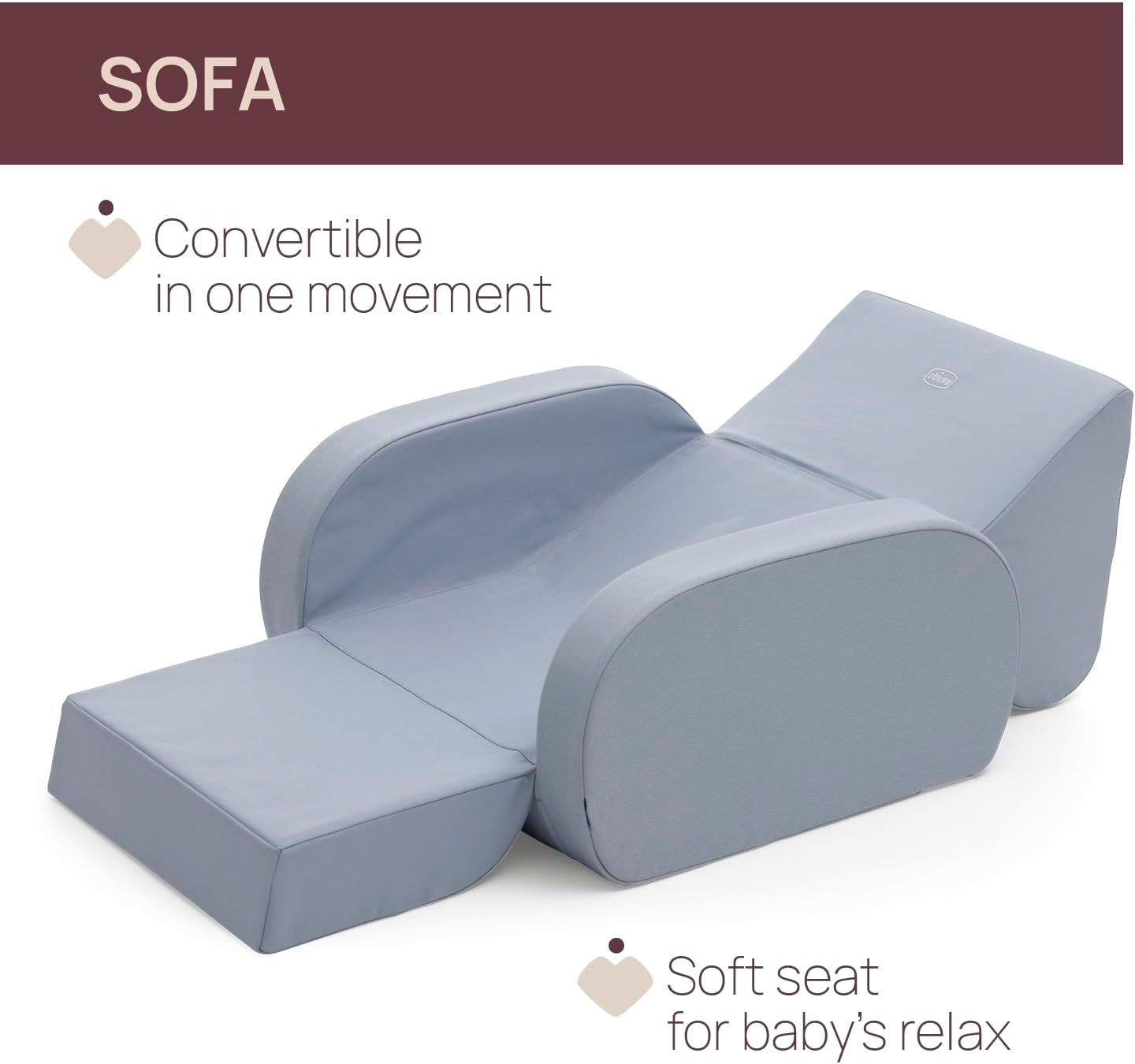 Thumbnail 3 de Chicco Twist : fauteuil enfant transformable en chaise longue et canapé (3 configurations)