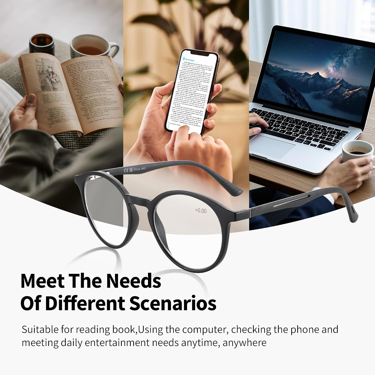 Detalle 2 de ZENOTTIC blue light reading glasses