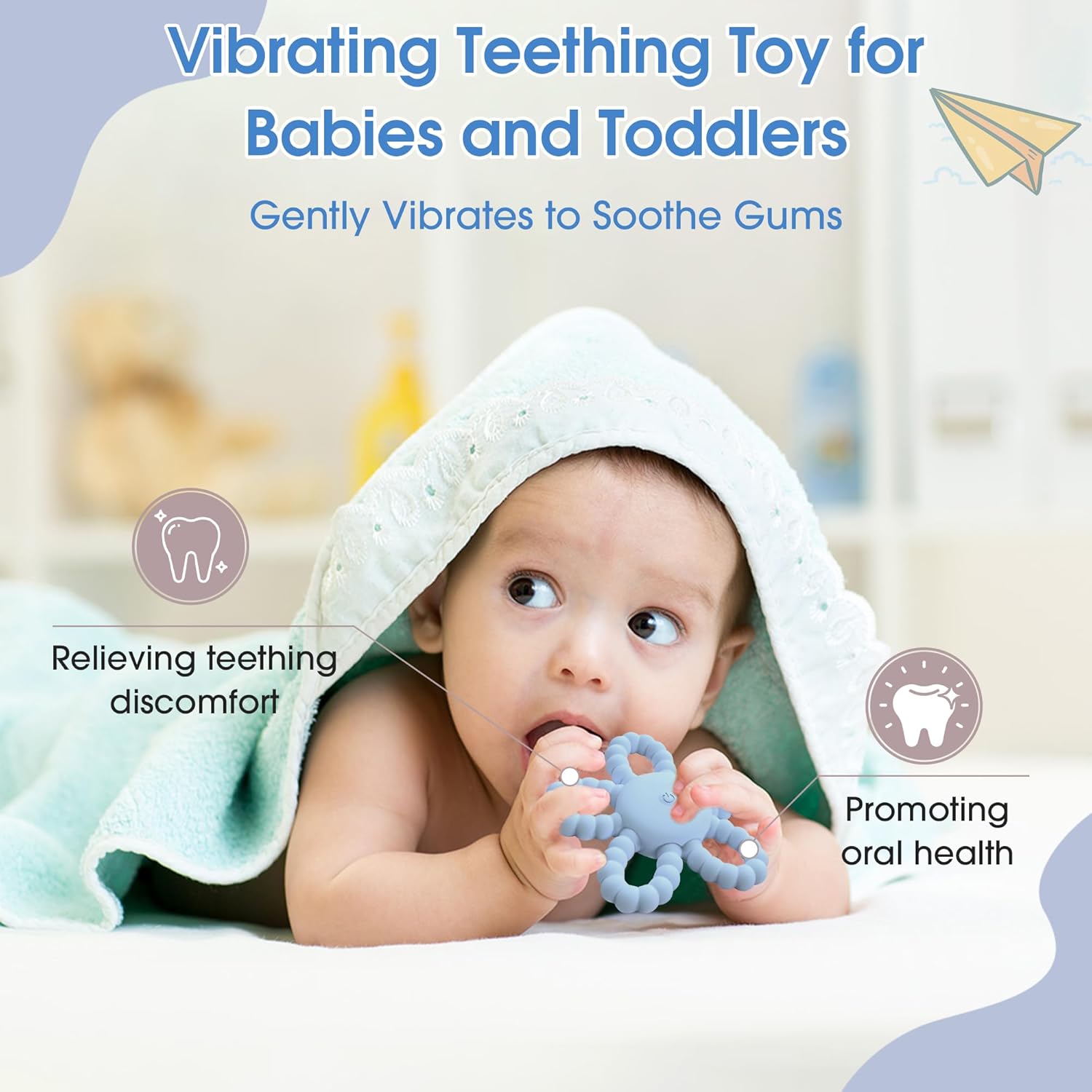 Thumbnail 2 de Vibrating Chew Toys for Autistic Children 3-mode sensory toy