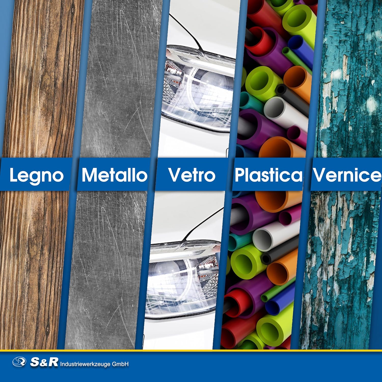 Detalle 2 de S&R 60 FOGLI Carta Vetrata Abrasiva 60pz 📐