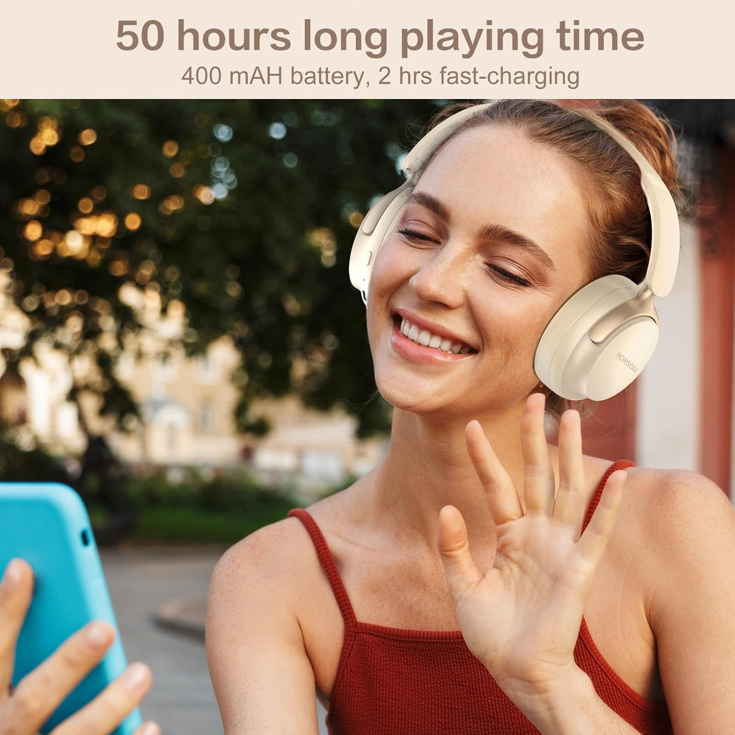 Thumbnail 5 de RORSOU B8 Bluetooth Headphones 50H