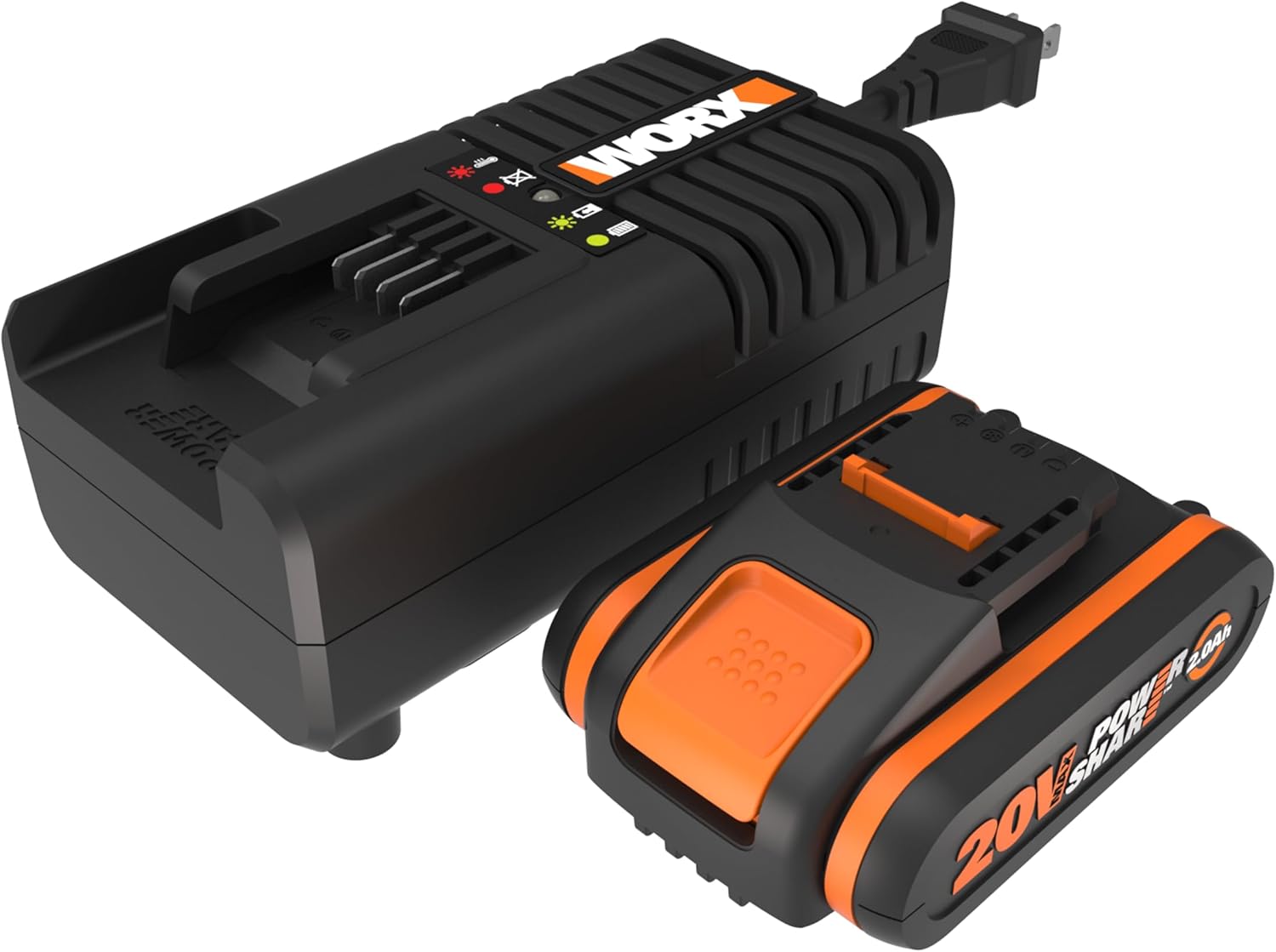 Thumbnail 3 de WORX WA3772 Chargeur double 20 V Li-Ion — Charge simultanée de deux batteries PowerShare