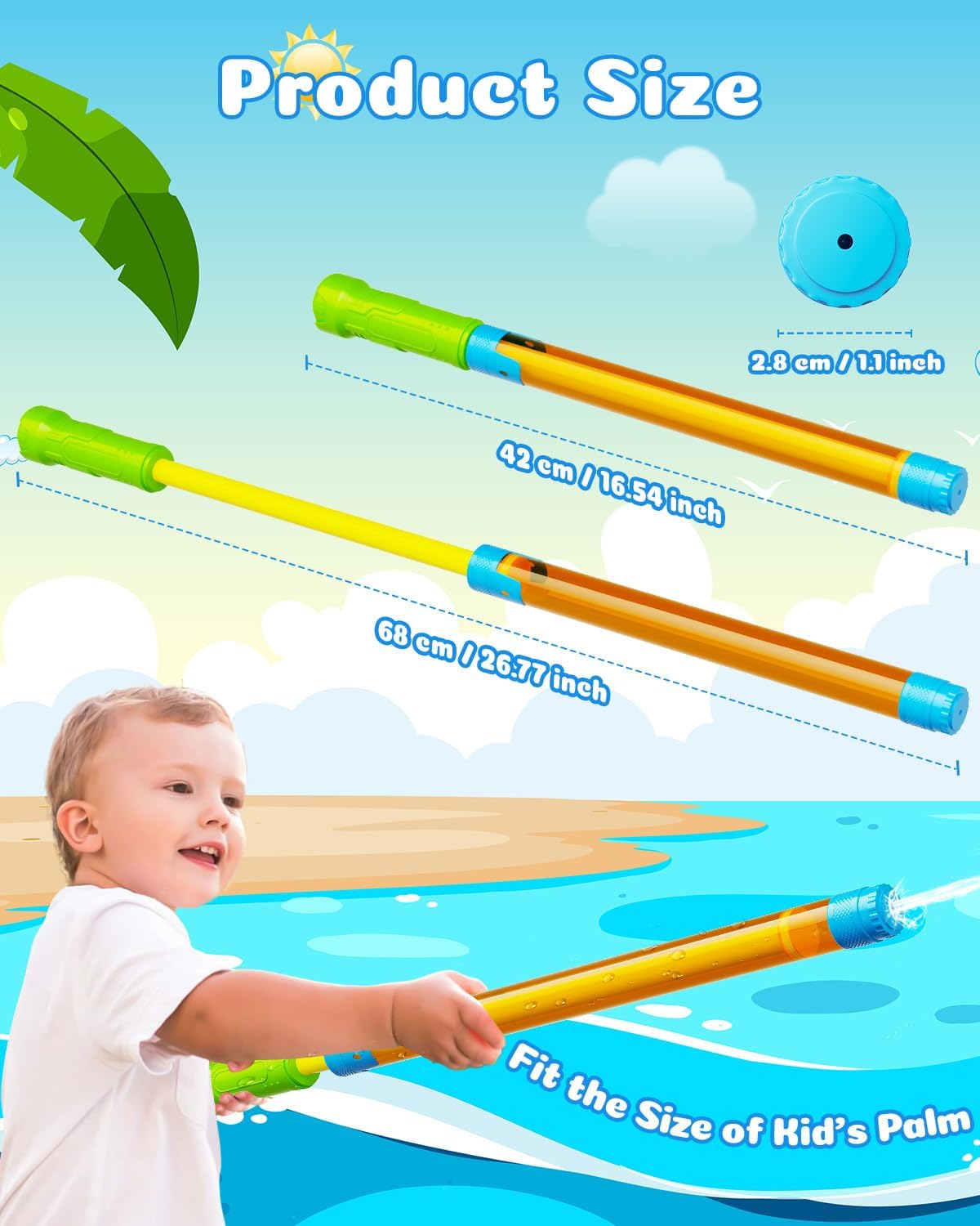 Thumbnail 3 de Water Gun Squirt Toys for Kids & Adults — Shoot Up to 40 Feet Outdoor Water Blaster