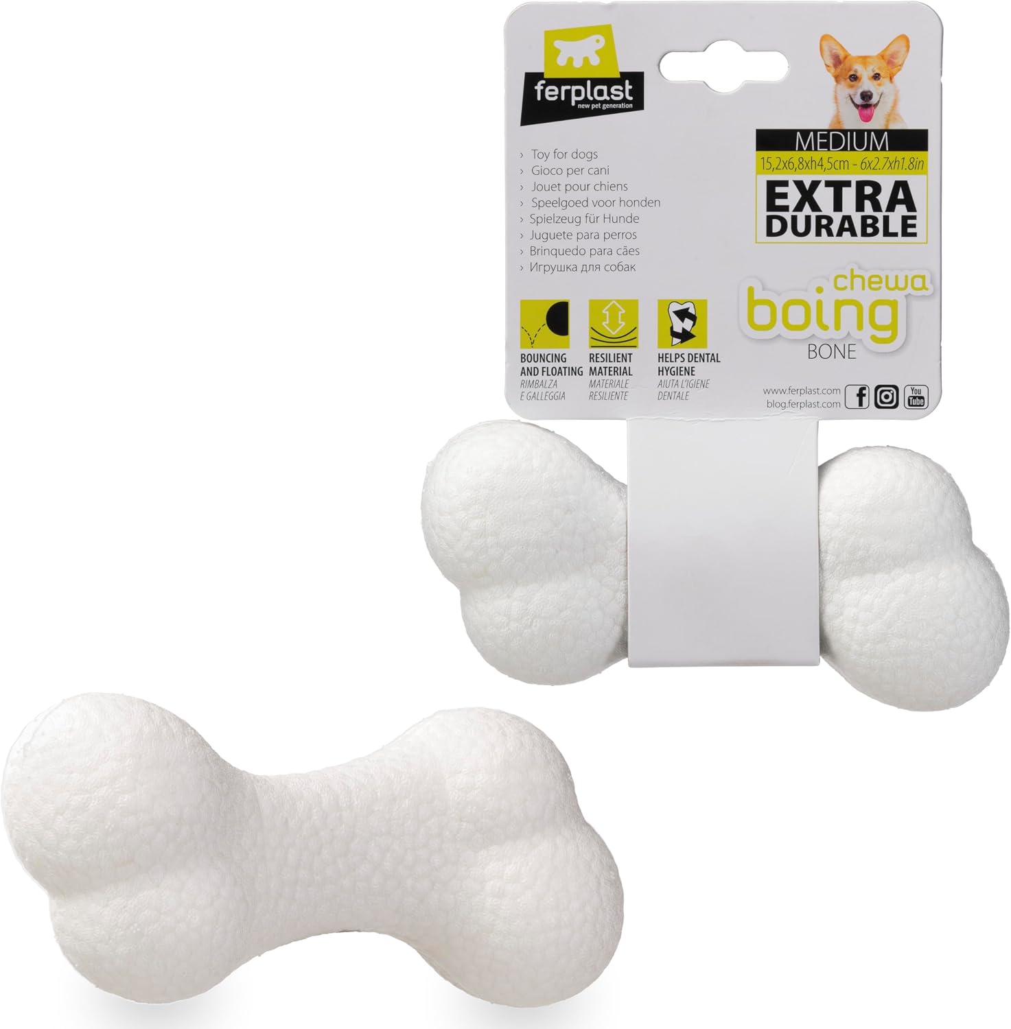 Detalle de Ferplast CHEWA BOING gioco cane 15,2 cm 🦴