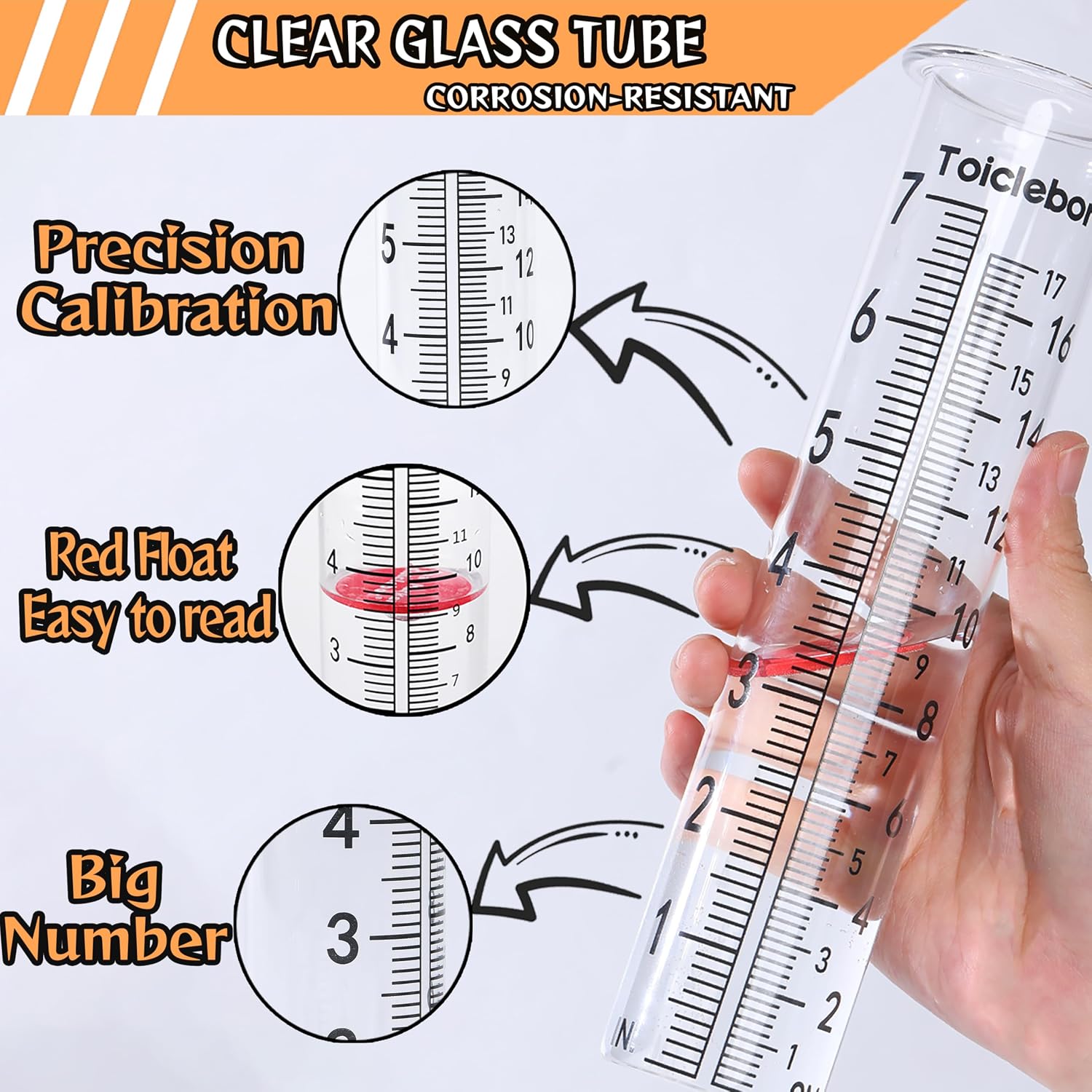 Detalle de Toiclebor Rain Gauge RM-BS7-001