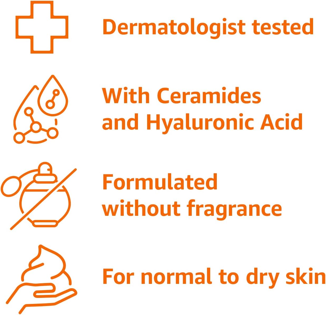 Thumbnail 2 de Amazon Basics Fragrance-Free Face & Dry Skin Moisturizer with Ceramides and Hyaluronic Acid (16 oz)
