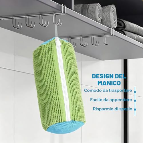 Detalle 2 de WUFANC Sacchetto Scarpe Lavatrice 2 Pezzi | Protezione e Pulizia Completa per Sneakers e Scarpe Sportive