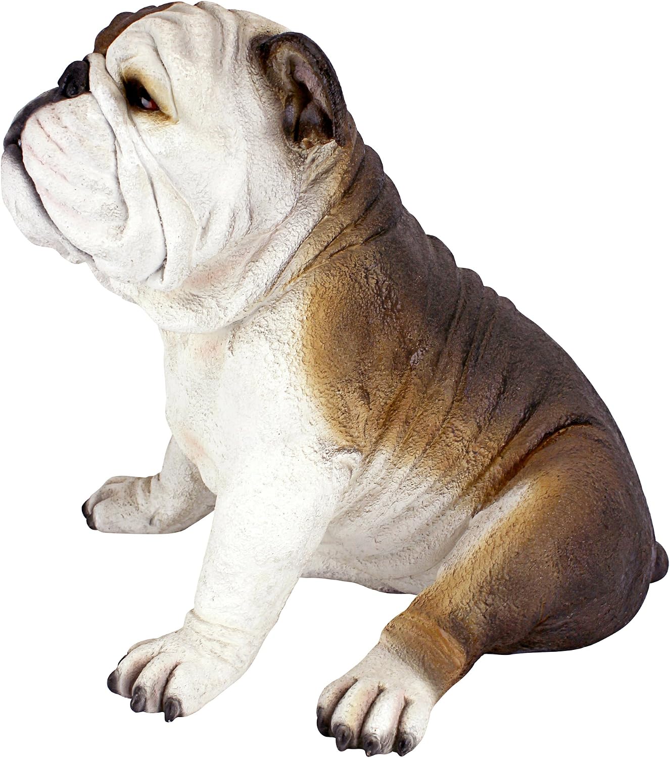 Detalle de Design Toscano DB383052 Buster – figurka buldoga do ogrodu, żywica, ręczne malowanie