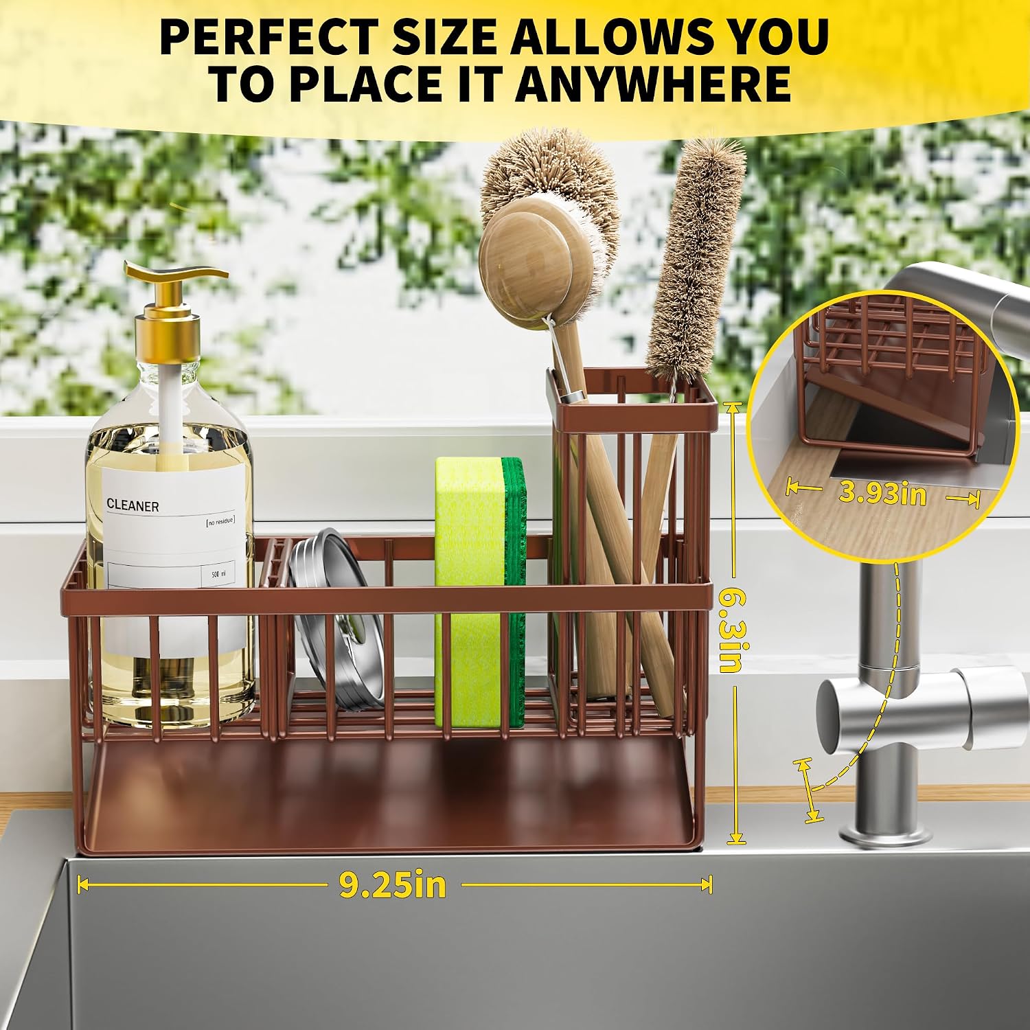 Thumbnail 2 de Cisily Kitchen Sink Caddy 23.5 cm storage