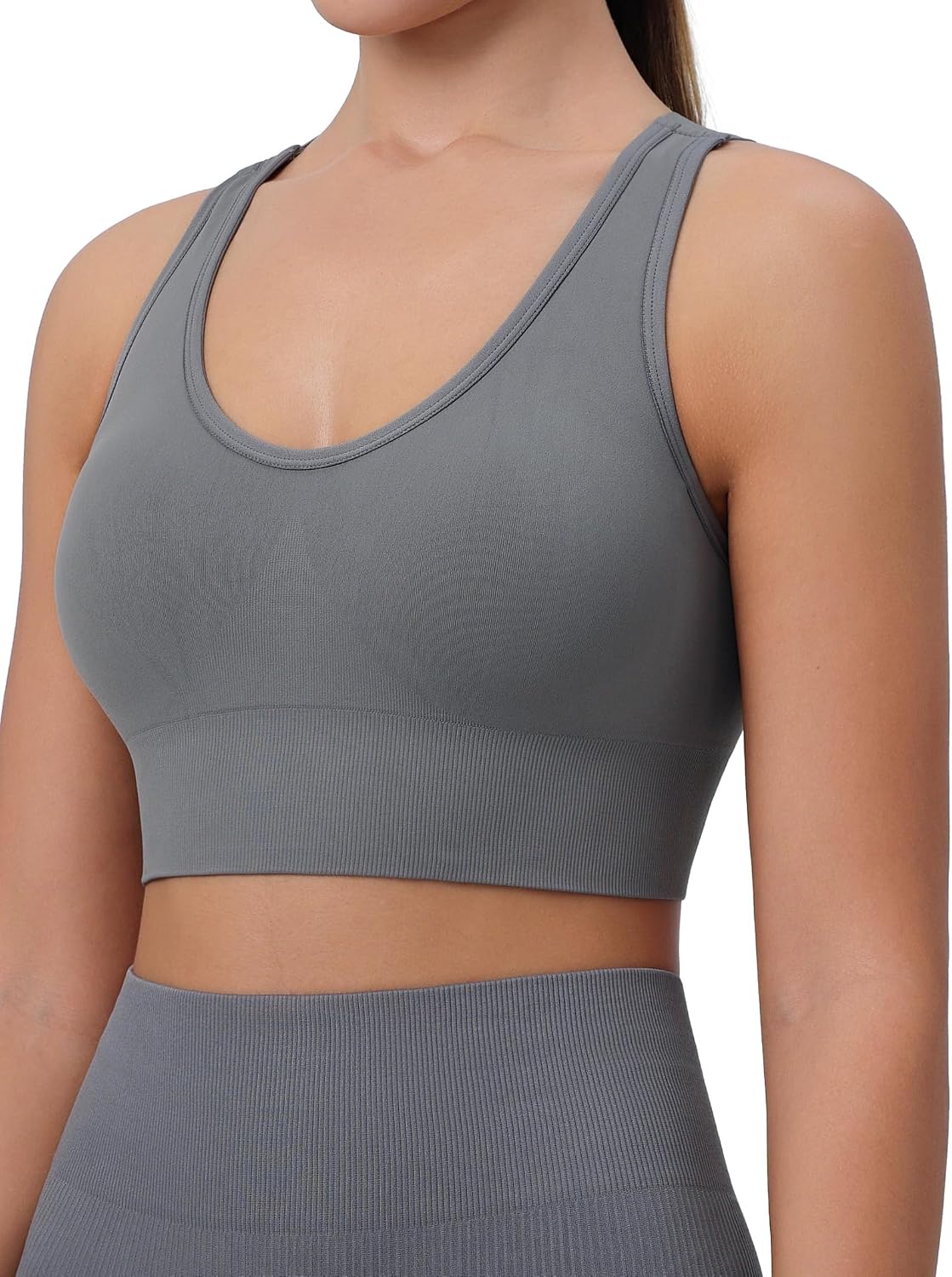 Detalle de HBselect Sport BH Damen Sport-BH mit Crisscross