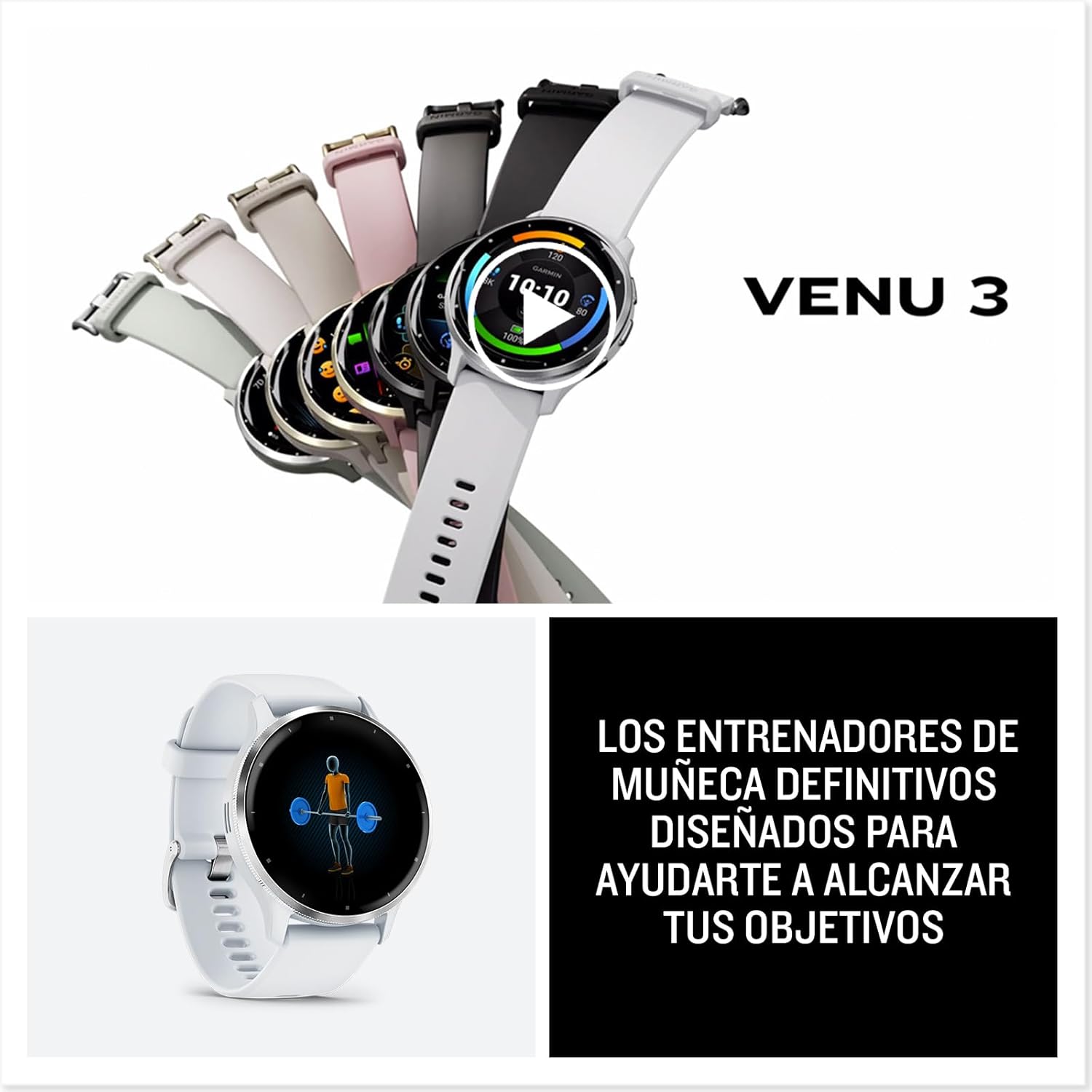 Thumbnail 7 de Garmin Venu 3S Rosa Gold — Smartwatch AMOLED y GPS