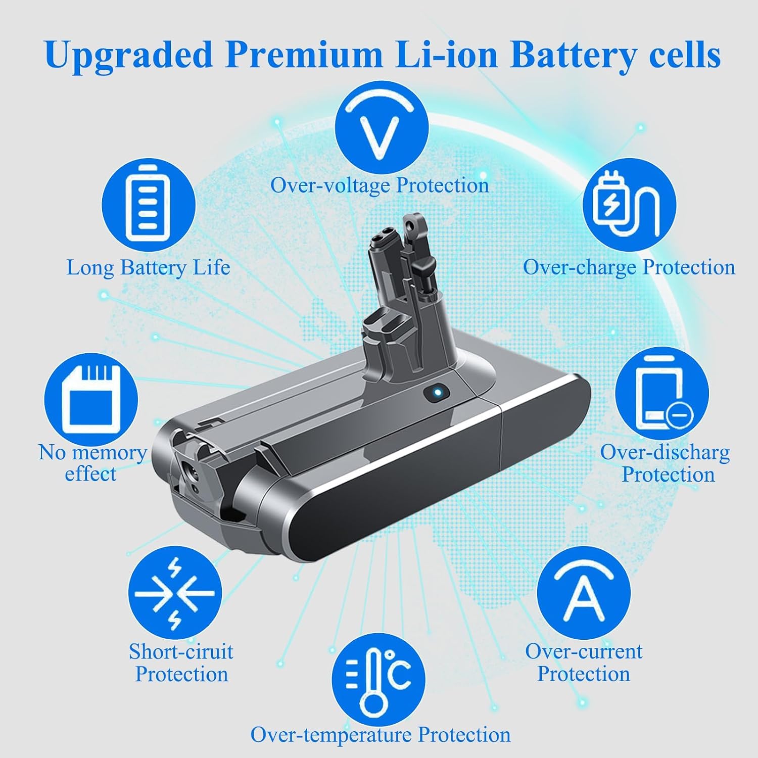 Thumbnail 6 de BOTKK KB440-03H V11 SV14 Screw-In Vacuum Battery, 10,000mAh