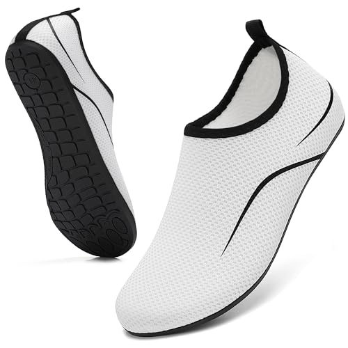 Thumbnail 6 de RUOMU Badeschuhe Damen Herren – Schnelltrocknende Aqua Schuhe in Weiß, EU 39