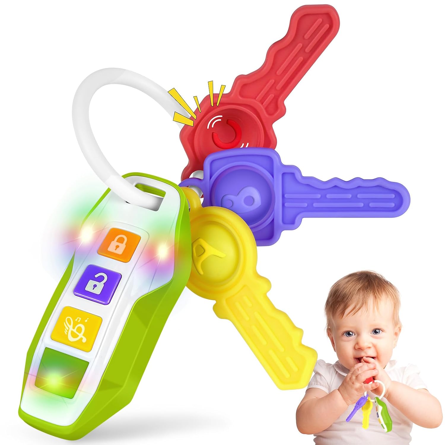 Detalle de Beißring Baby Autoschlüssel Spielzeug