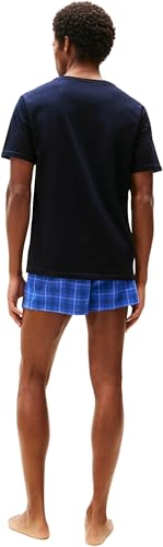 Detalle de Tommy Hilfiger pack de 2 camisetas de manga corta para hombre Slim Fit en azul Des Sky (talla L)