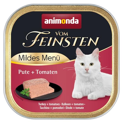 Detalle de animonda Vom Feinsten Mildes Menü Milde Vielfalt Katzenfutter – 32 x 100 g