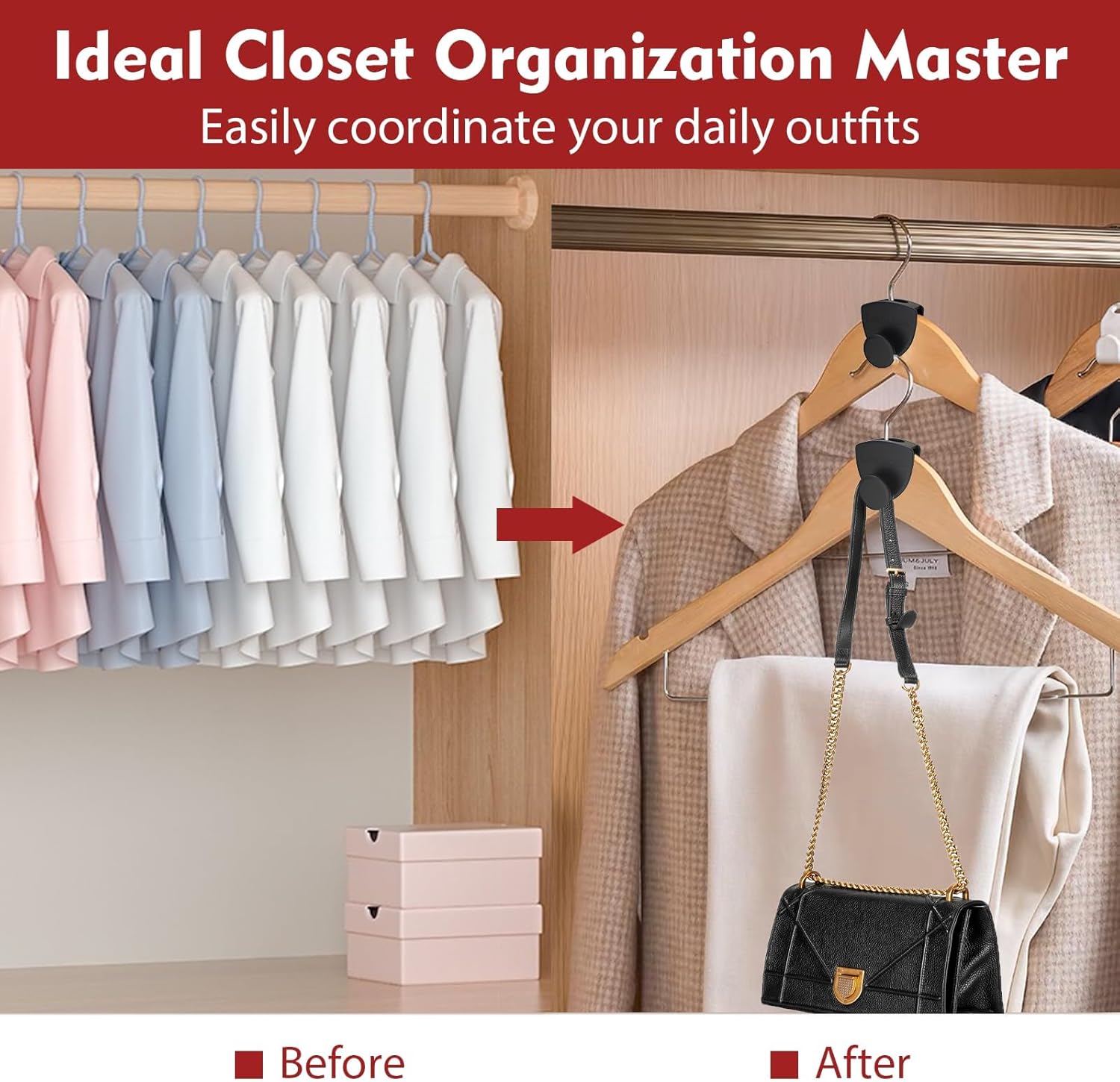 Detalle de Latoxcaa Clothes Hangers Space Saving Pack of 20 – Heavy Duty Organiser up to 20 kg