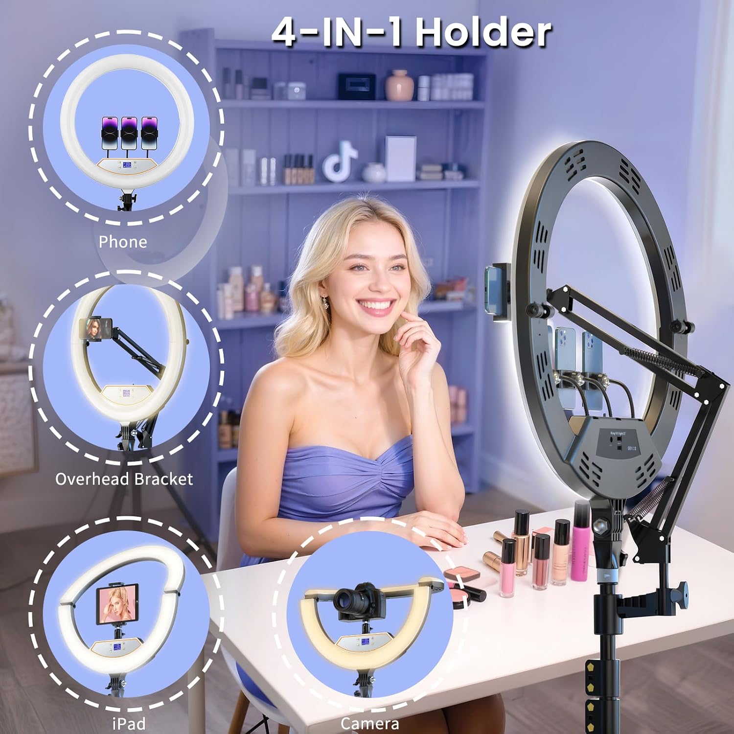 Thumbnail 1 de MACTREM 22-inch Ring Light Stand
